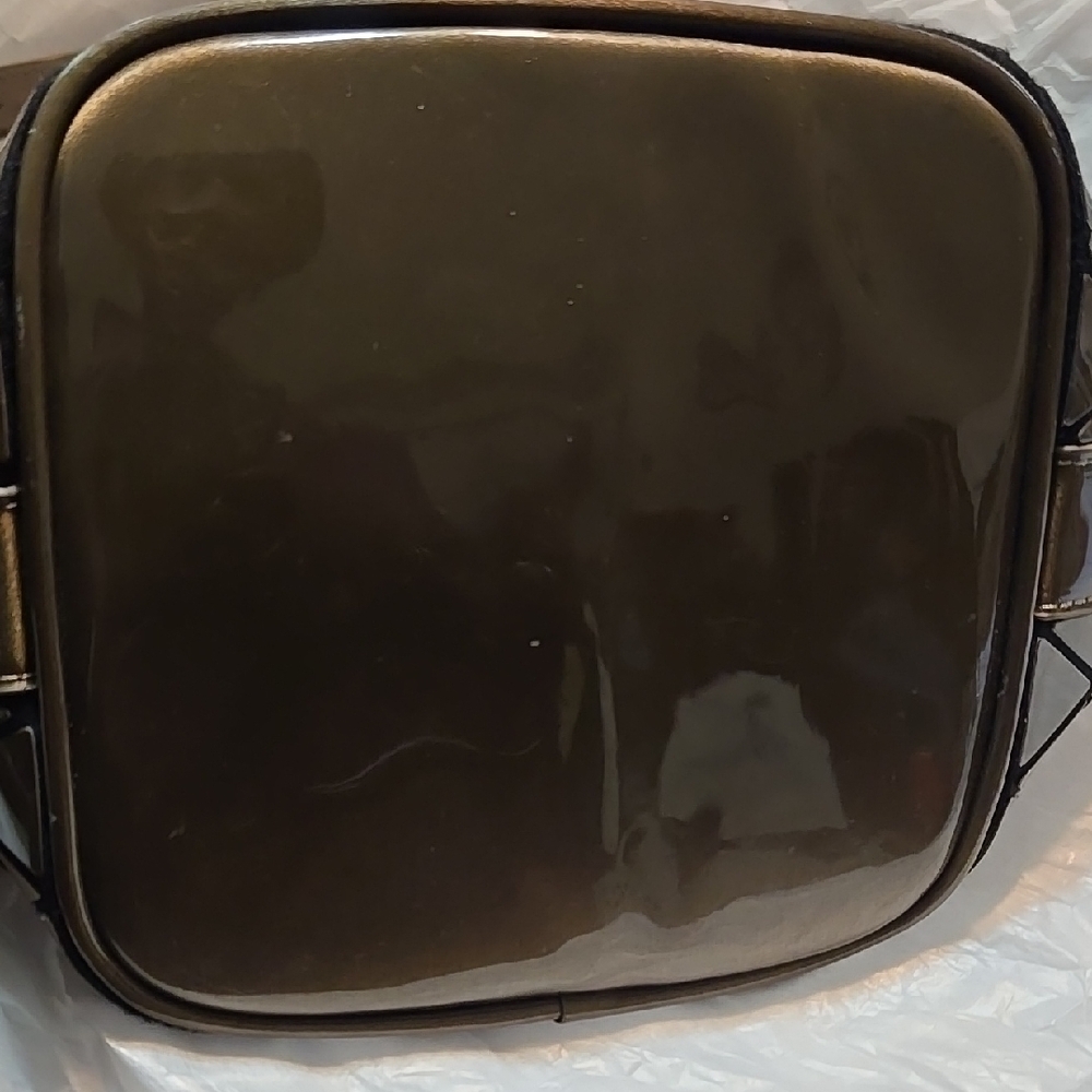 Issey Miyake Geometric Patterned Brown Bucket Bag - image 2